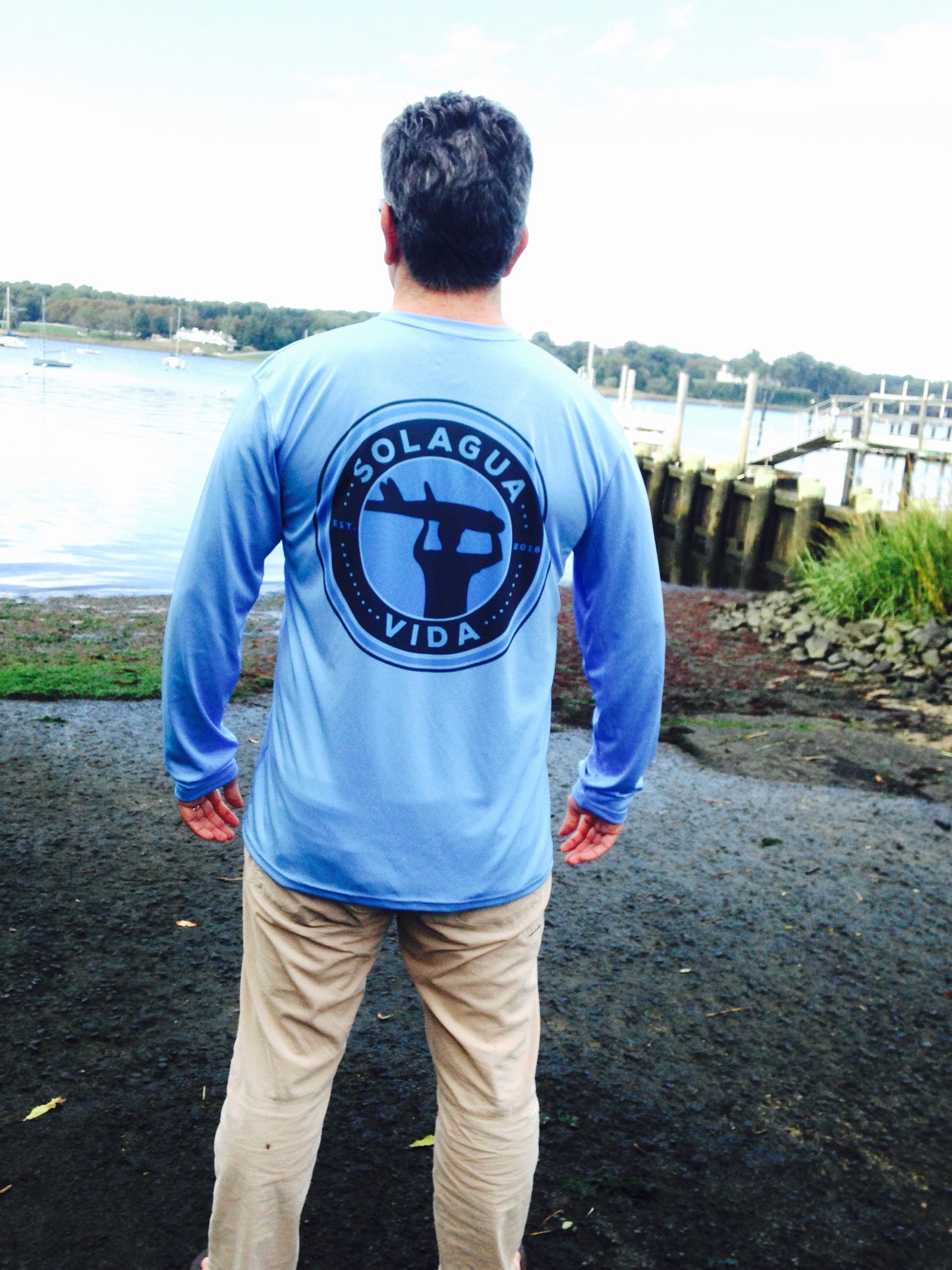 Solagua Vida Logo Long Sleeve Shirt  solar protection UPF 50+