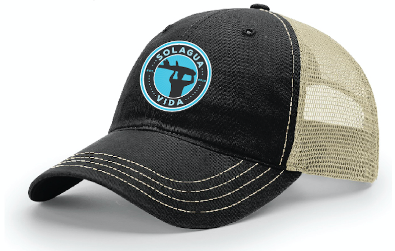 Solagua Vida Surf Mesh Garment Washed Trucker Hat